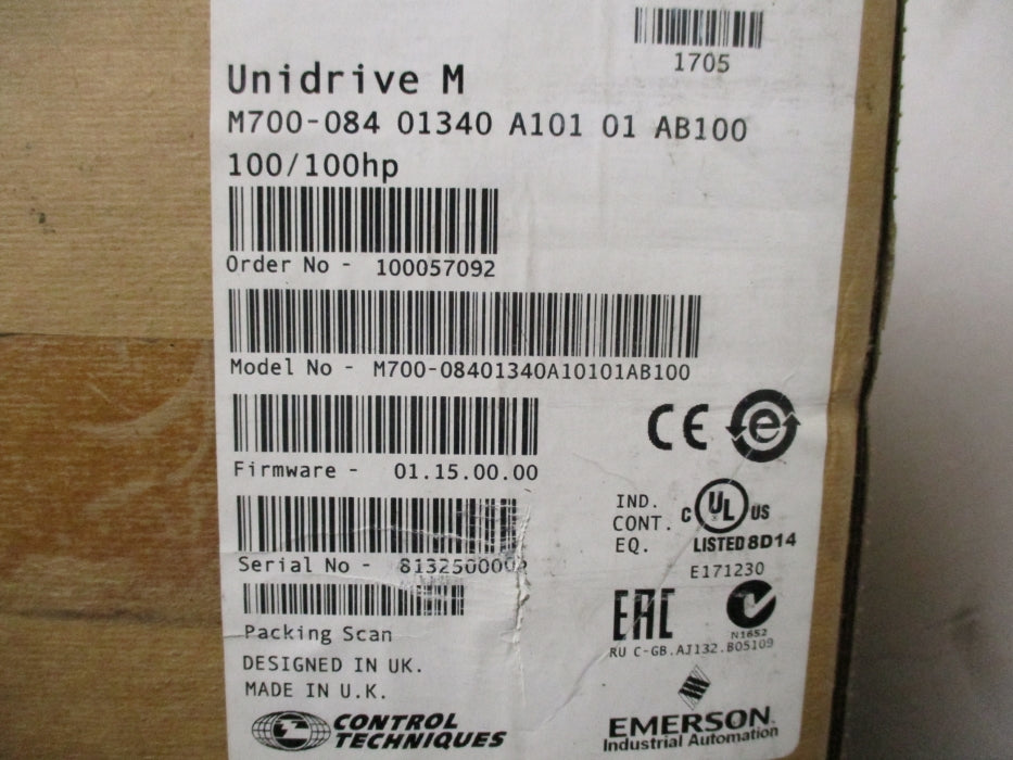EMERSON M700-08401340A10101AB100 NSMP