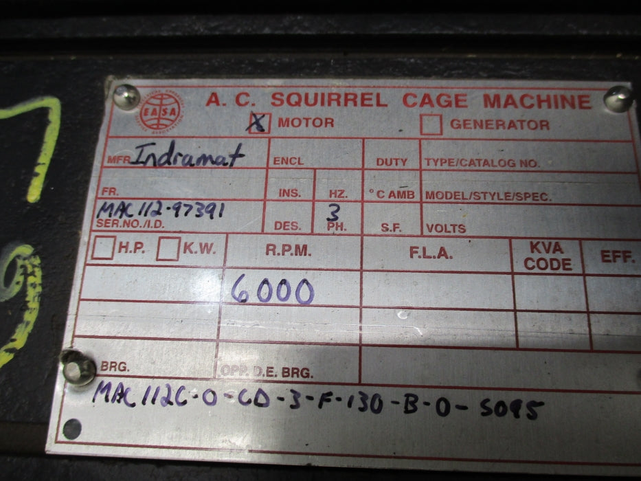 INDRAMAT MAC112C-0-C0-3-F-130-B-0-5095 (AS PICTURED) REMAN