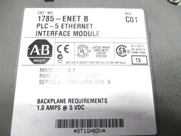 ALLEN BRADLEY 1785-ENETB SER. B F/W B UNMP