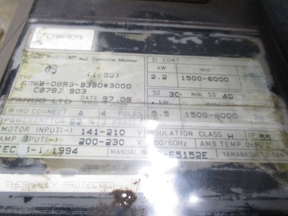 FANUC A06B-0893-B390#3000 UNMP