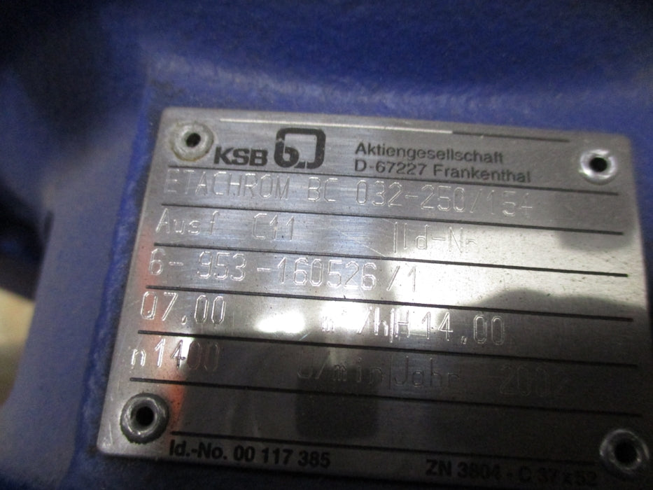 KSB ETACHROMBC032-250/154 NSNP