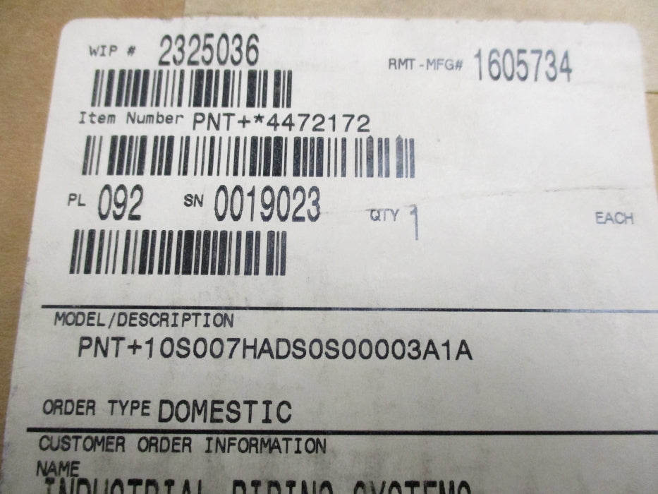 DICTERICH STANDARD PNT+10S007HADS0S00003A1A NSMP