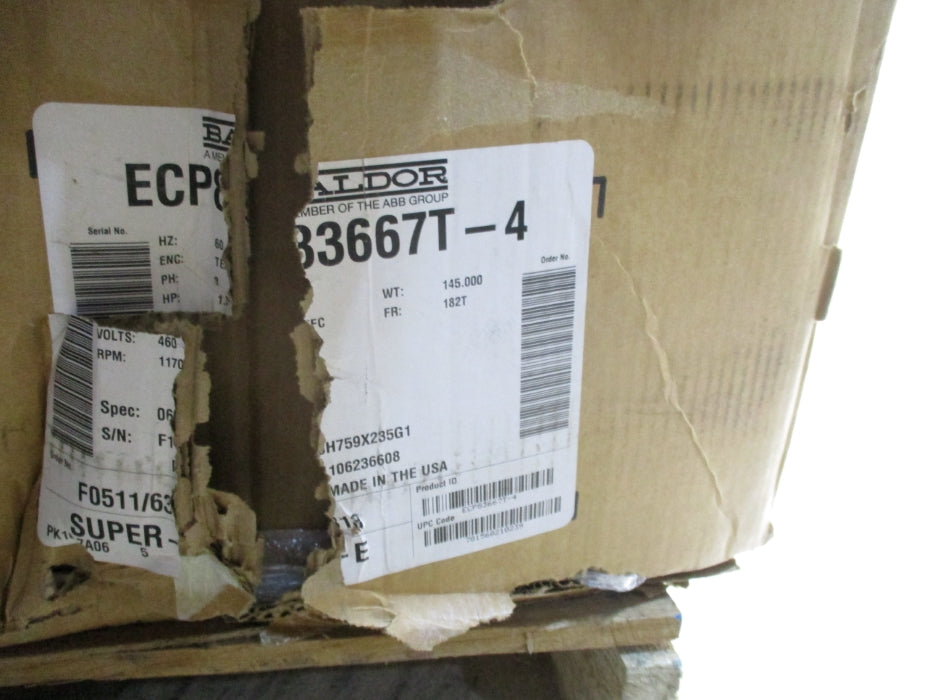 BALDOR ECP83667T-4 NSMP