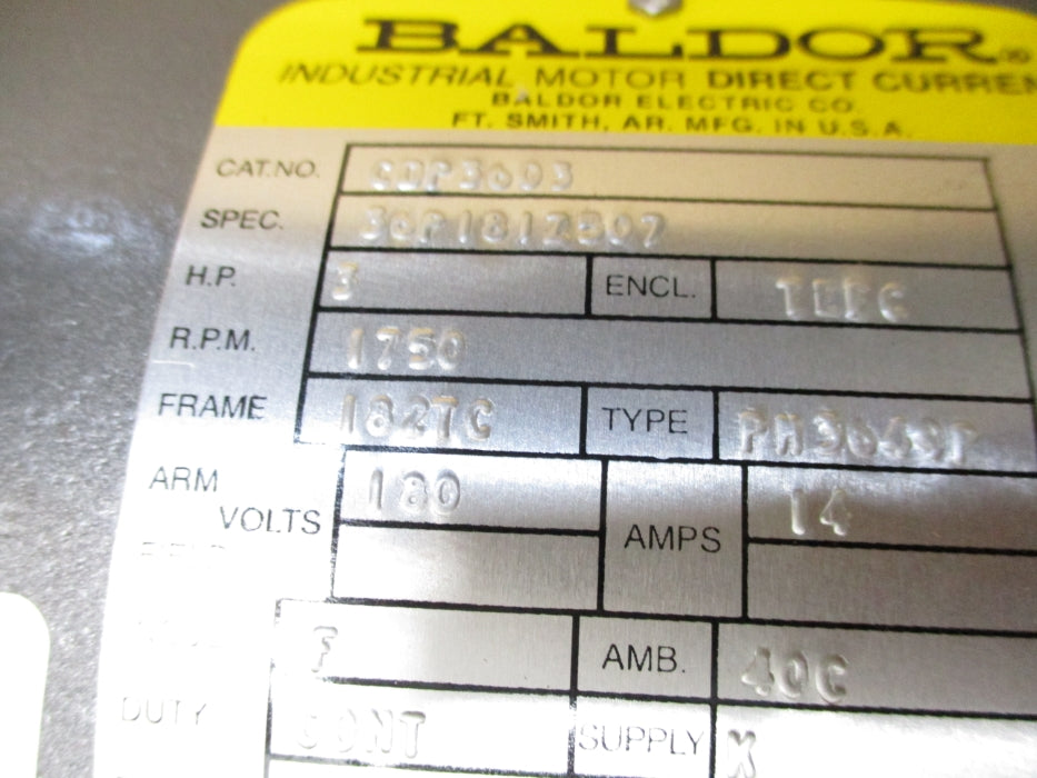 BALDOR CDP3603 NSMP