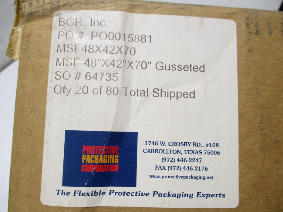 MARVELSEAL 470 MIL-PRF-131K (PKG OF 20) 48"x42"x70" NSMP