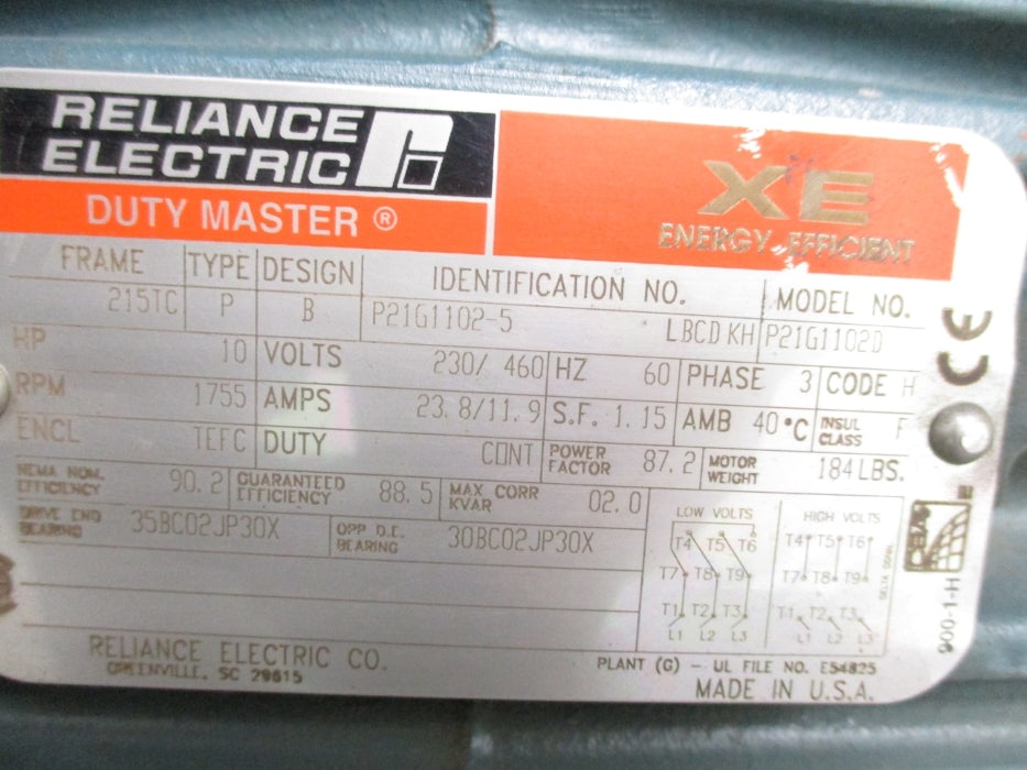 RELIANCE ELECTRIC P21G1102D NSNP
