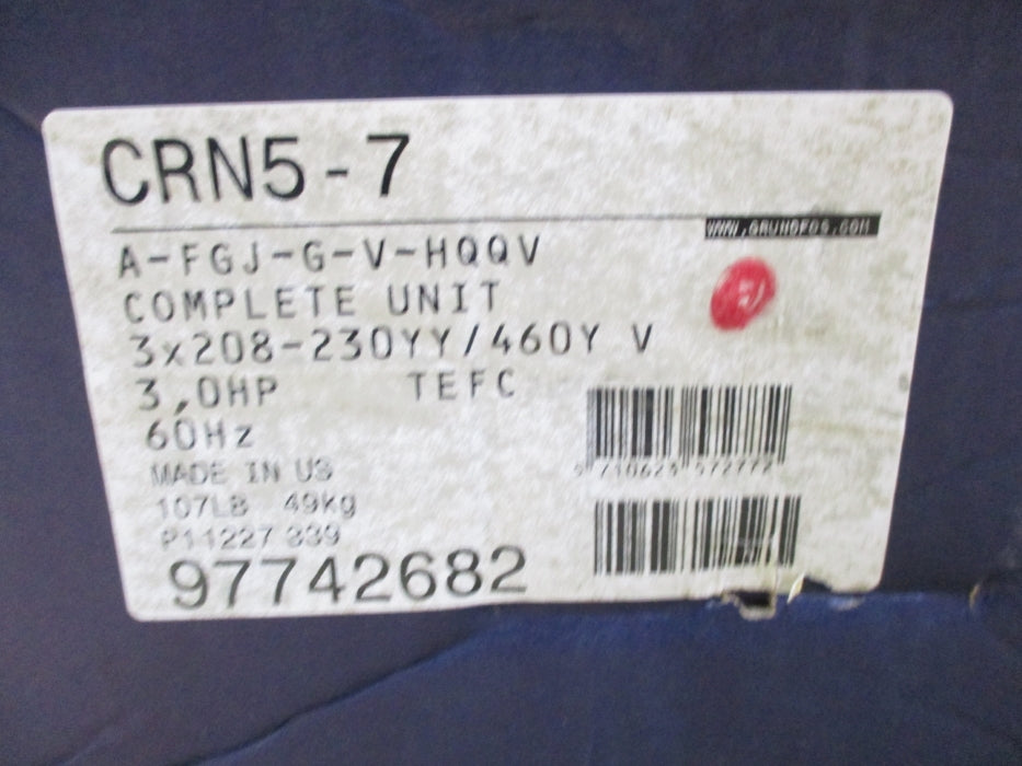 GRUNDFOS CRN5-7 A-FGJ-G-V-HQQV NSMP
