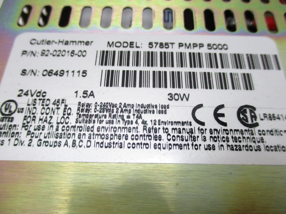 CUTLER HAMMER 5785T 92-02016-00 NSMP