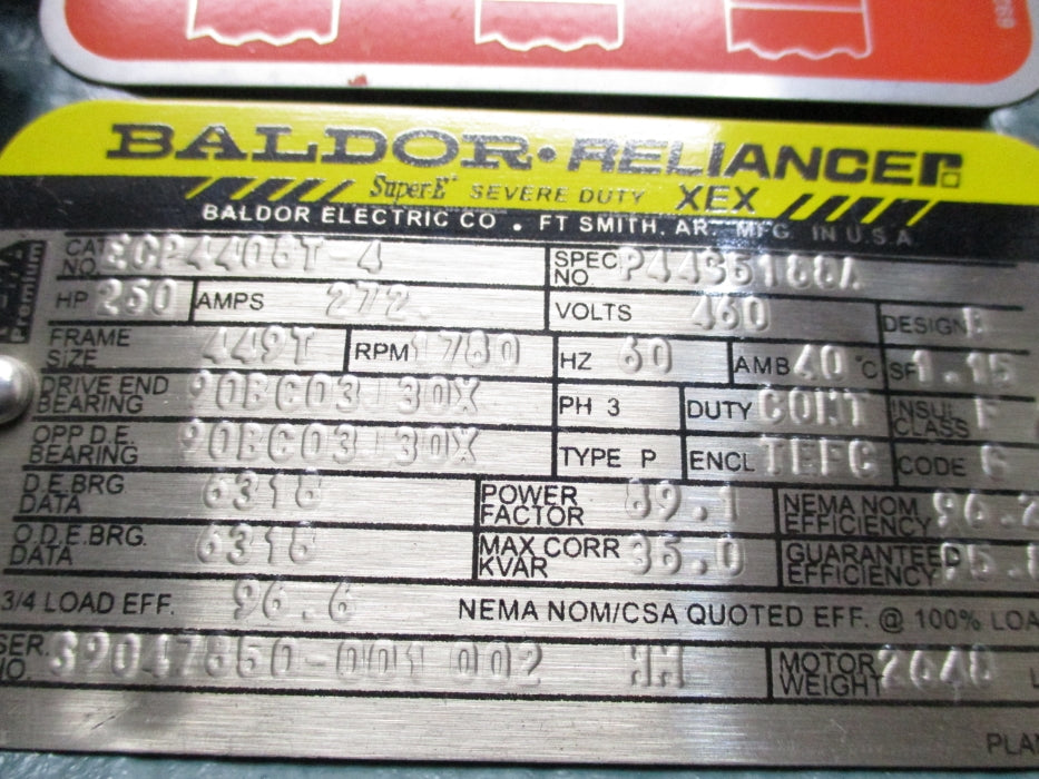 BALDOR ECP4408T-4 NSNP