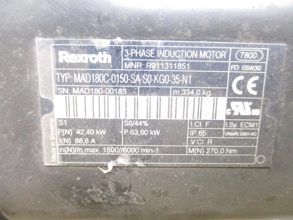 REXROTH MAD180C-0150-SA-S0-KG0-35-N1 R911311851 NSMP
