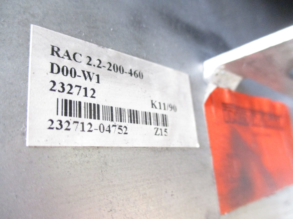 INDRAMAT RAC2.2-200-460-D00-W1 (AS PICTURED) UNMP
