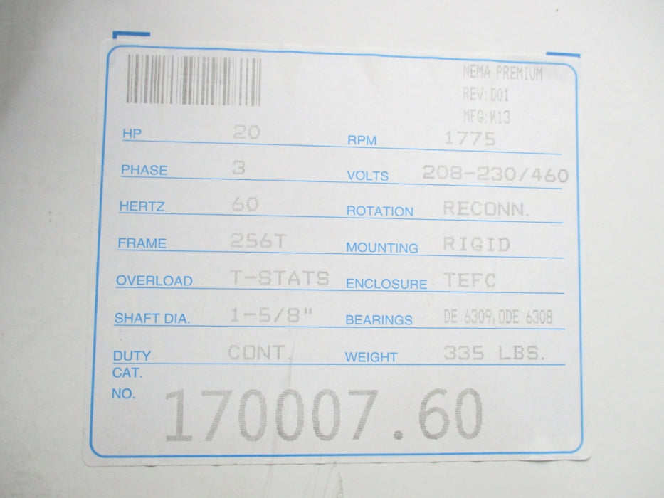 LEESON C256T17FB4D 170007.60 NSMP