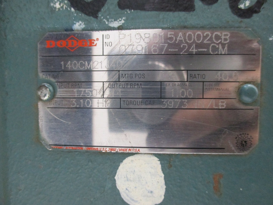 DODGE P198015A002CB 079167-24-CM NSNP