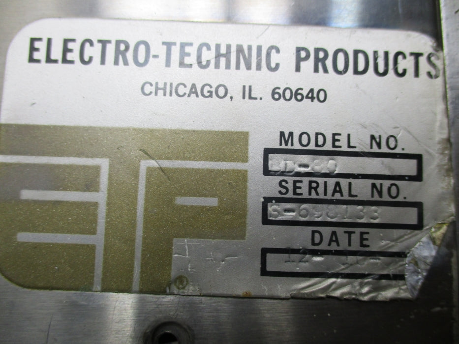 ELECTRO-TECHNIC PRODUCTS BD-80 (AS PICTURED) NSNP