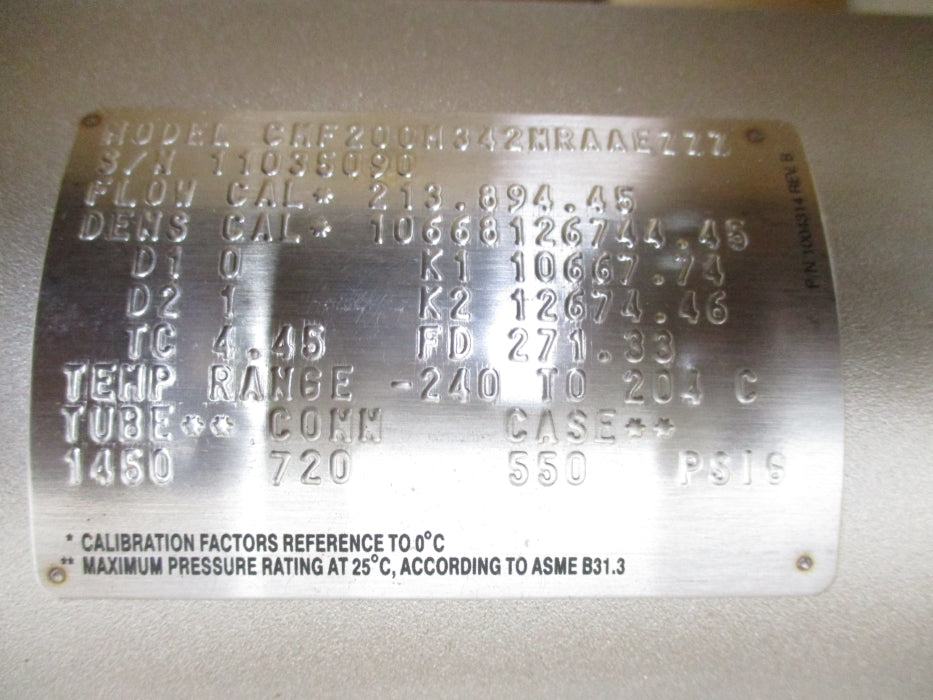 MICROMOTION CMF200M342MRAAEZZZ NSMP
