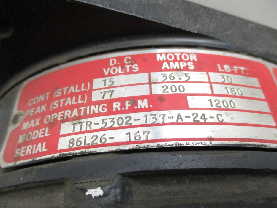 INDUSTRIAL DRIVES TTR-5302-137-A-24-C UNMP