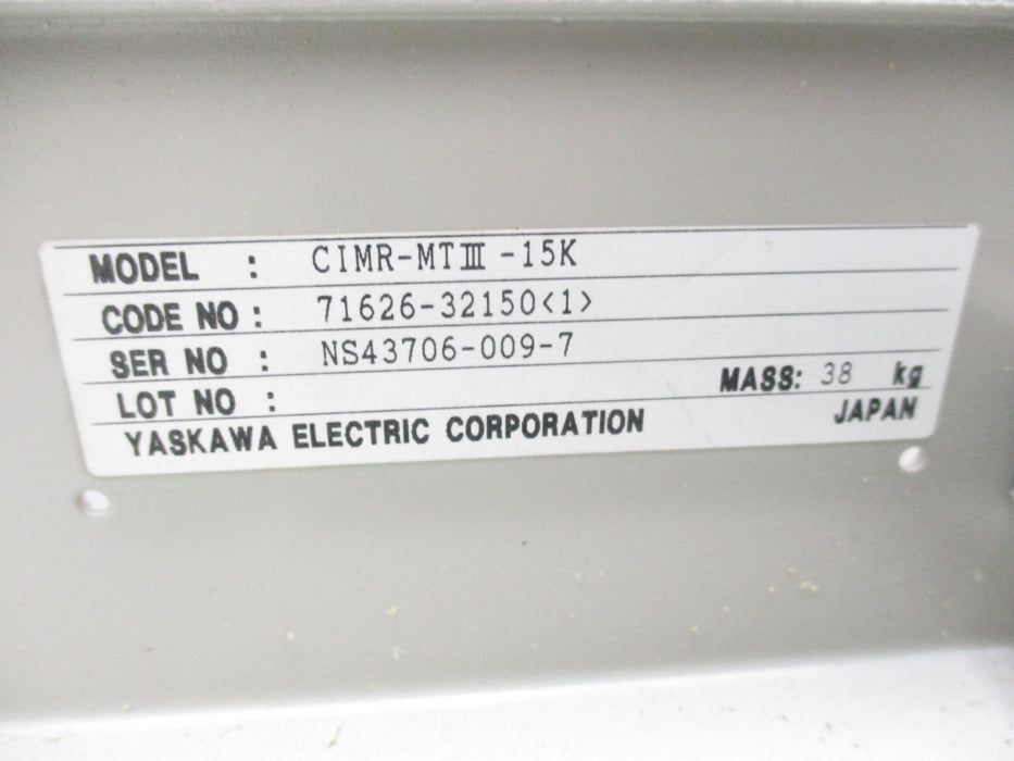 YASKAWA CIMR-MTIII-15K (AS PICTURED) NSNP