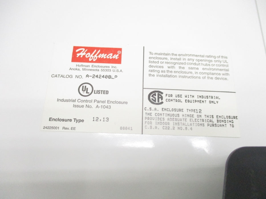 HOFFMAN A-242408LP NSMP