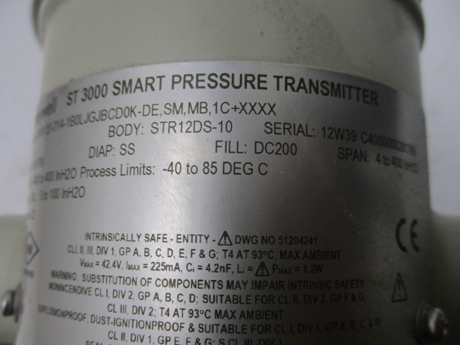 HONEYWELL STR12D-21A-1B0LJGJBCD0K-DE.SM.MB.1C+XXXX NSMP