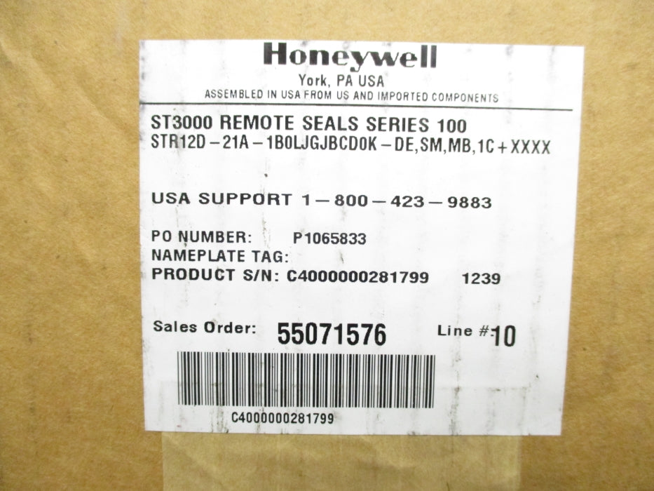 HONEYWELL STR12D-21A-1B0LJGJBCD0K-DE.SM.MB.1C+XXXX NSMP