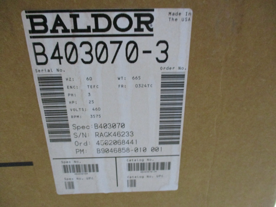 BALDOR B403070-3 NSMP