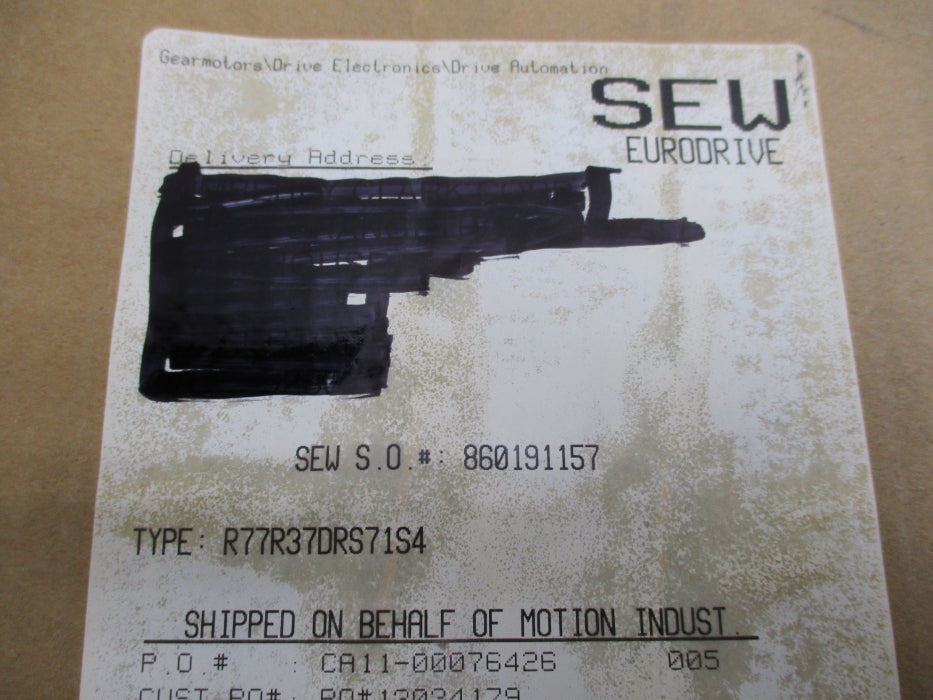 SEW-EURODRIVE R77R37DRS71S4 DRS71S4 NSMP