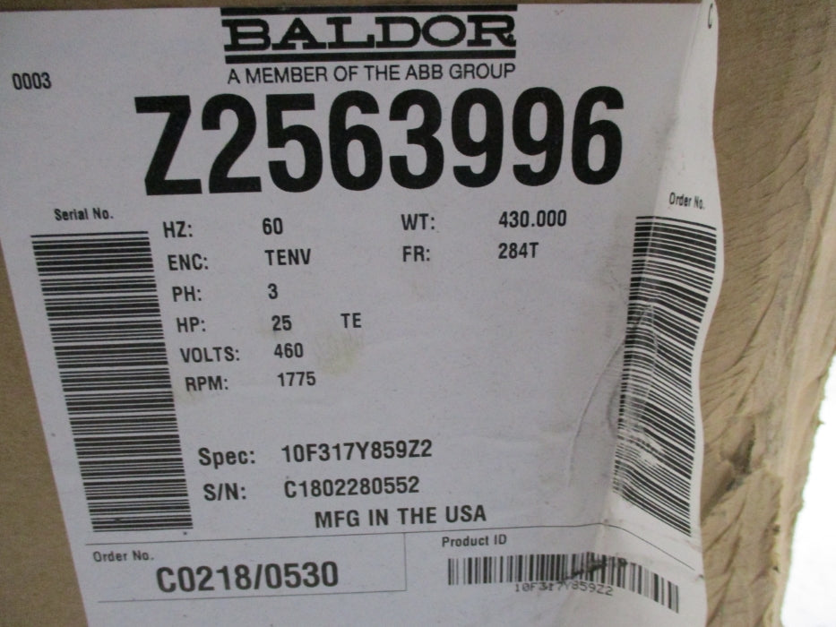 BALDOR Z2563996 NSMP