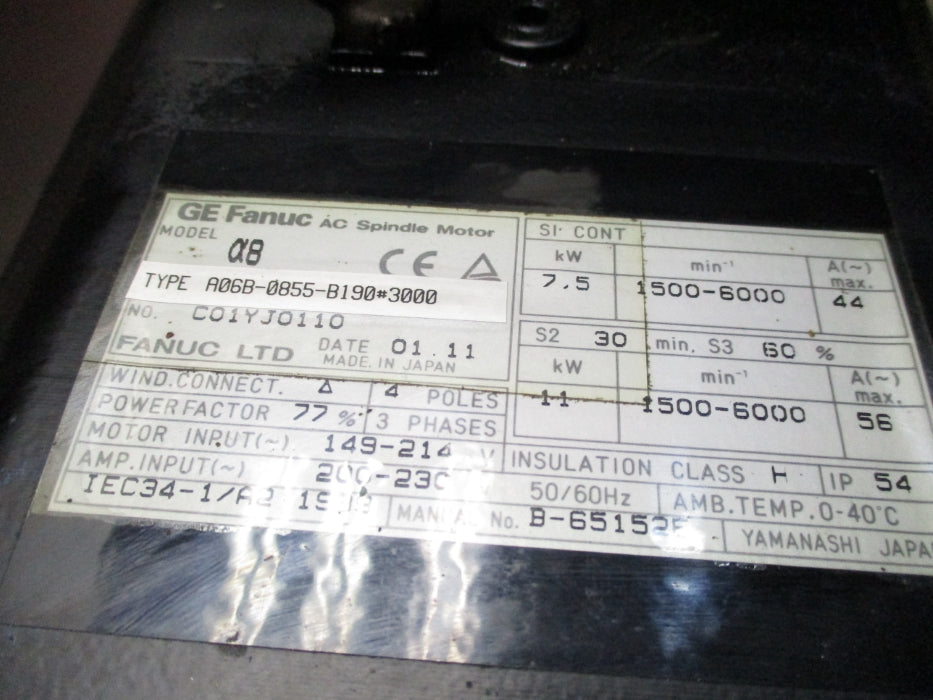 FANUC A06B-0855-B190#3000 NSNP