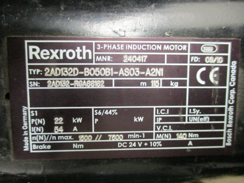 REXROTH 2AD132D-B050B1-AS03-A2N1 240417 NSNP