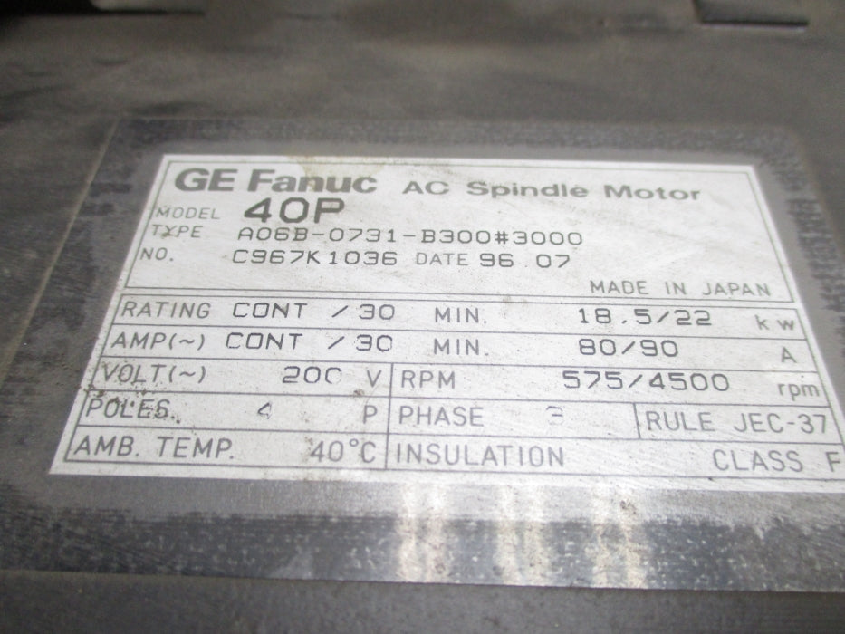 FANUC A06B-0731-B300#3000 NSNP