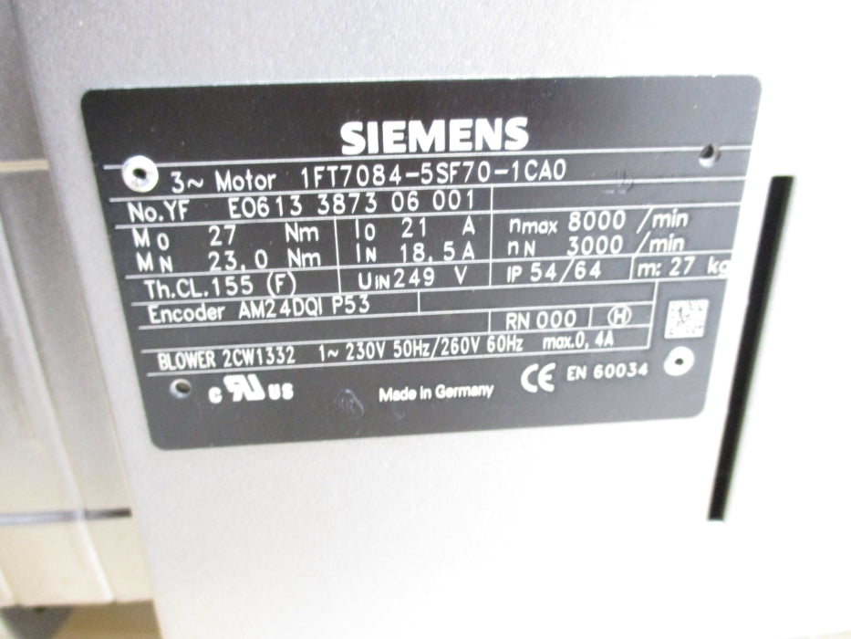 SIEMENS 1FT7084-5SF70-1CA0 NSMP