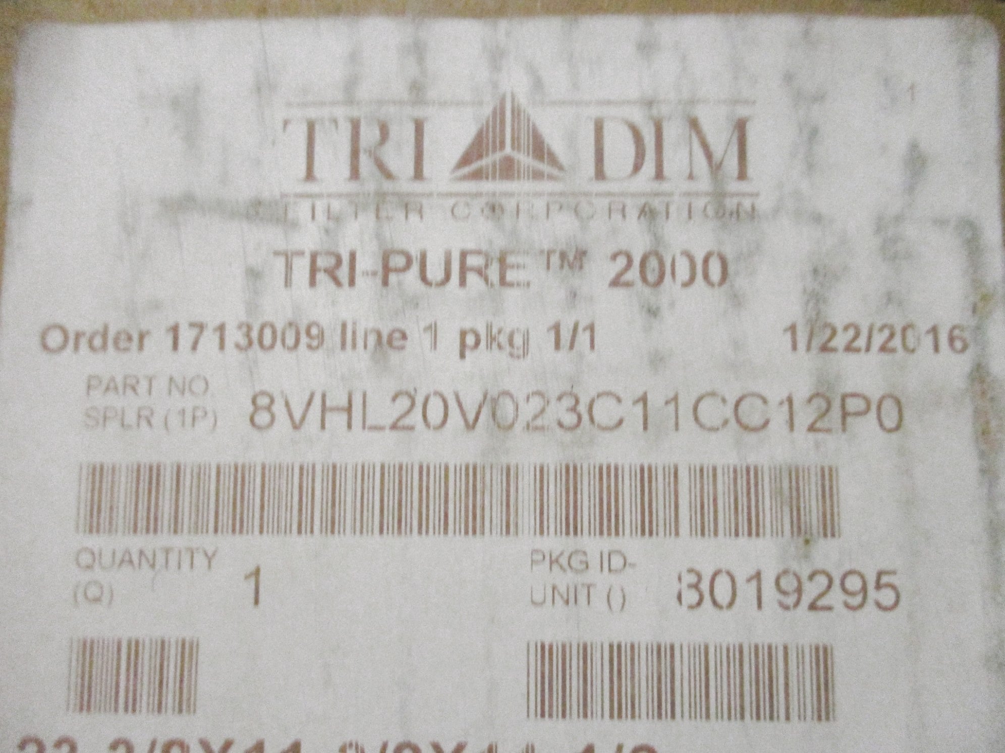 TRIDIM 8HL20V023C11CC12P0 NSMP