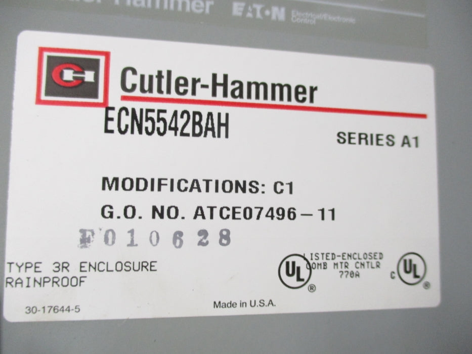 CUTLER HAMMER ECN5542BAH SER. A1 (AS PICTURED) NSNP