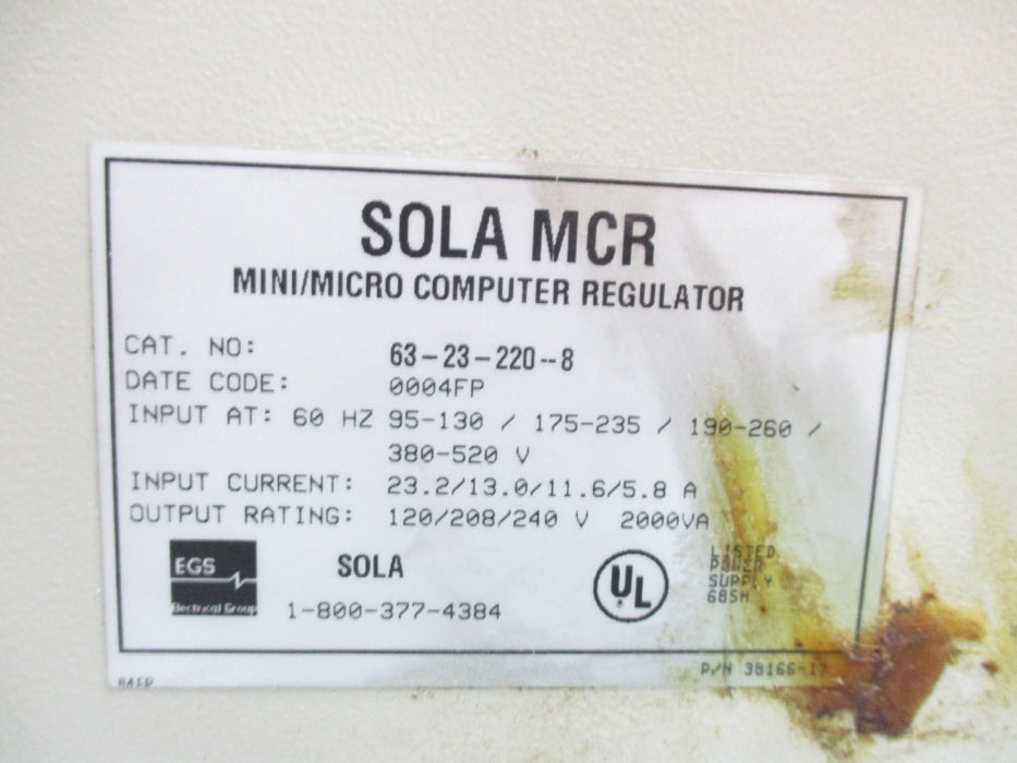 SOLA 63-23-220-8 2000VA NSNP