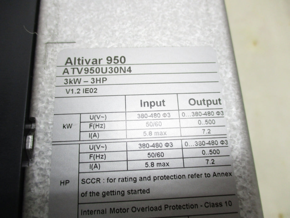 SCHNEIDER ELECTRIC ATV950U30N4 NSMP