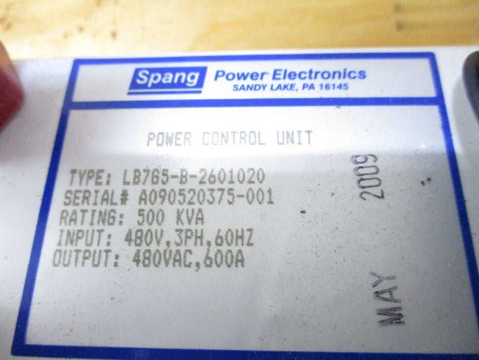 SPANG LB7G5-B-2601020 NSNP