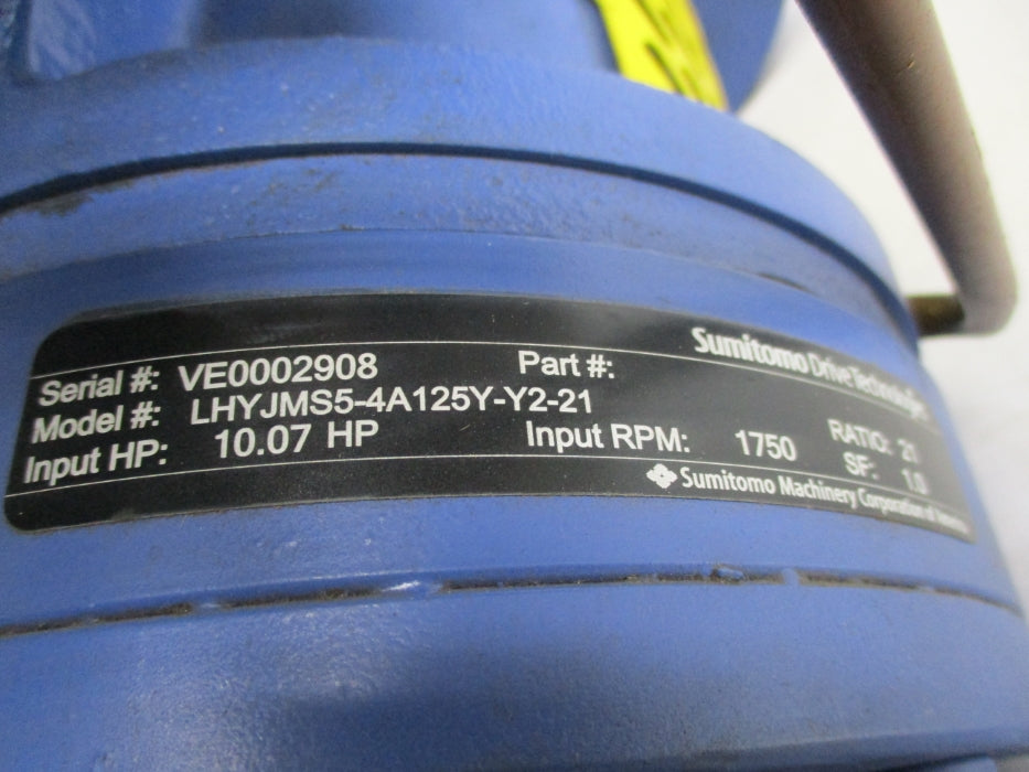 SUMITOMO DRIVE TECHNOLOGIES LHYJMS5-4A125Y-Y2-21 NSNP