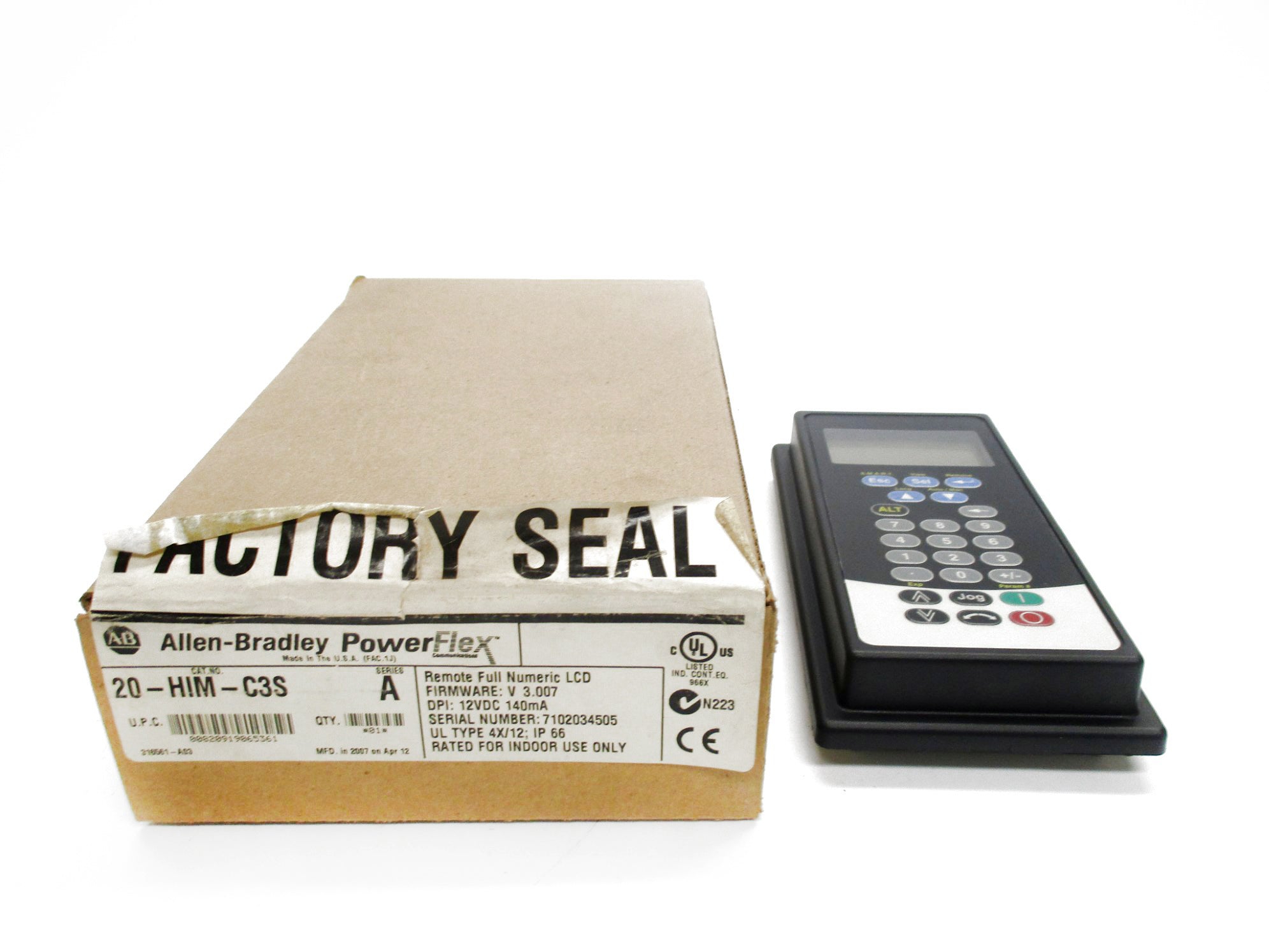 ALLEN BRADLEY 20-HIM-C3S SER. A F/W V3.007 NSMP
