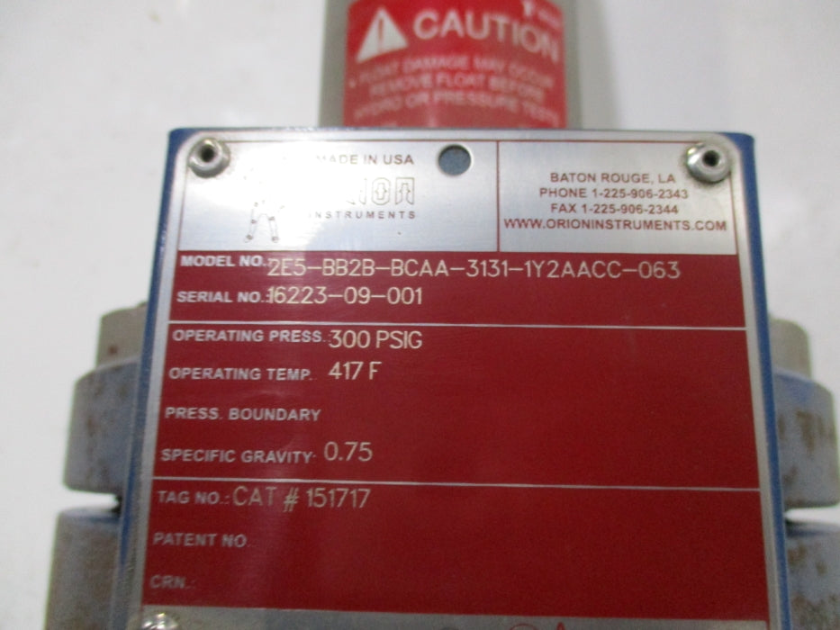 ORION 2E5-BB2B-BCAA-3131-1Y2AACC-063 300PSIG NSNP