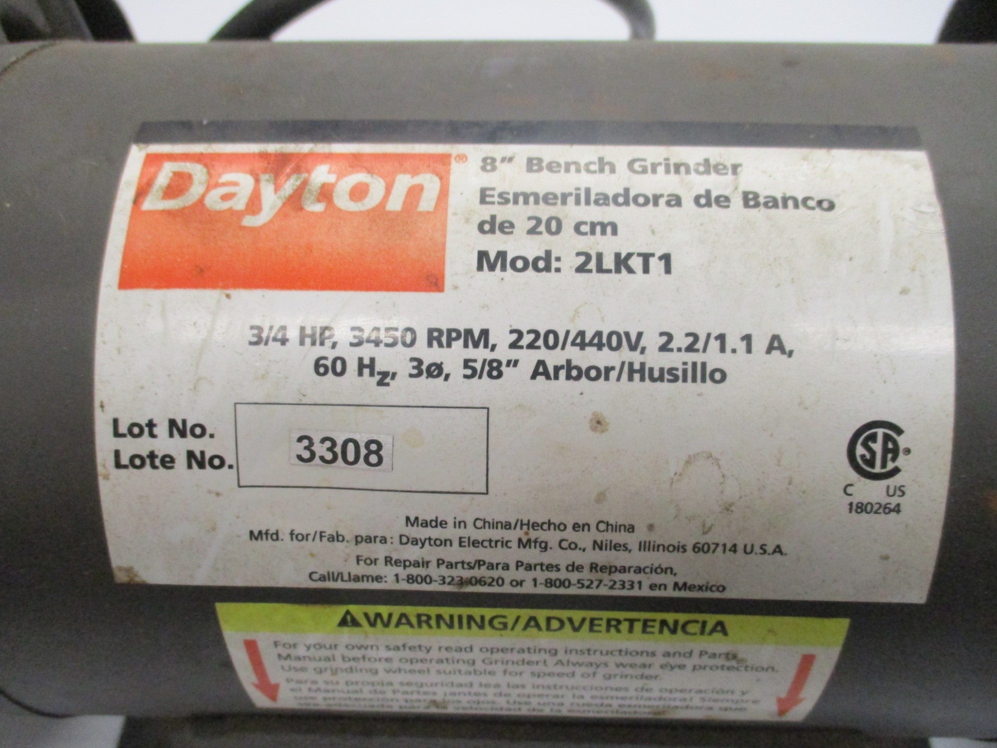 DAYTON 2LKT1 UNMP