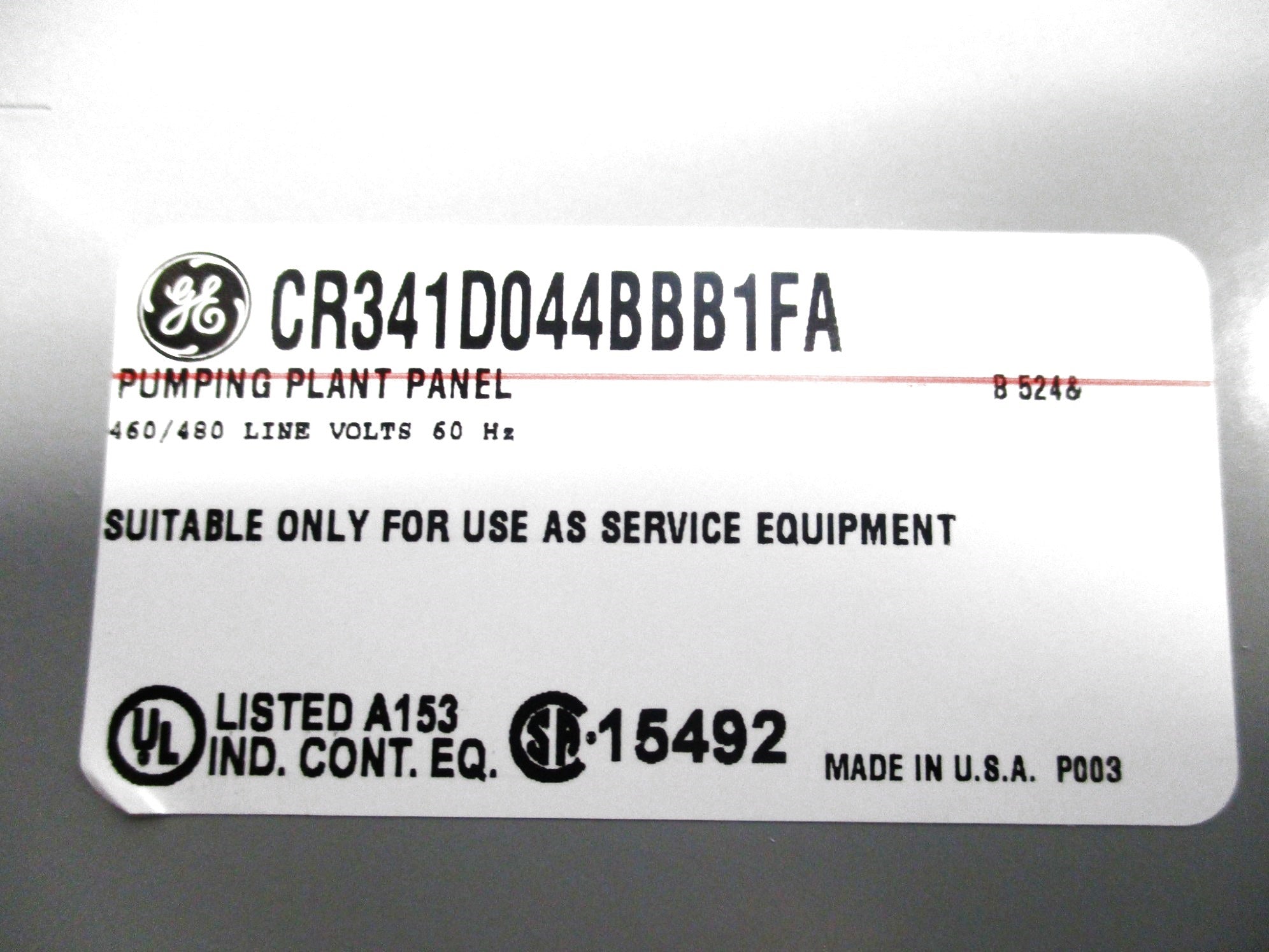 GENERAL ELECTRIC CR341D044BBB1FA (AS PICTURED) NSMP