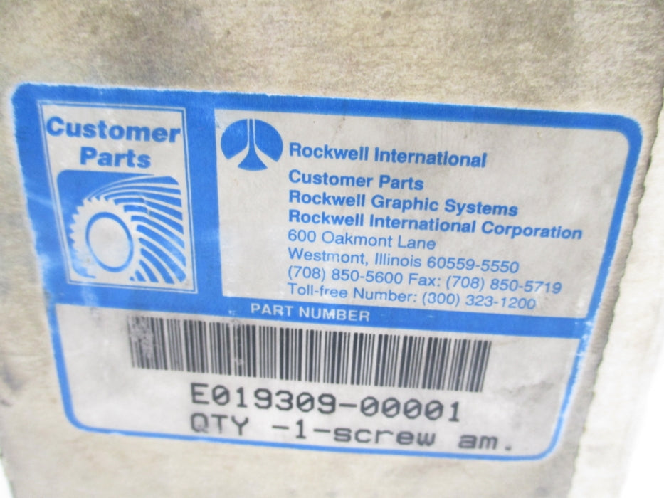 INDUSTRIAL SPARE PART E019309-00001 NSMP