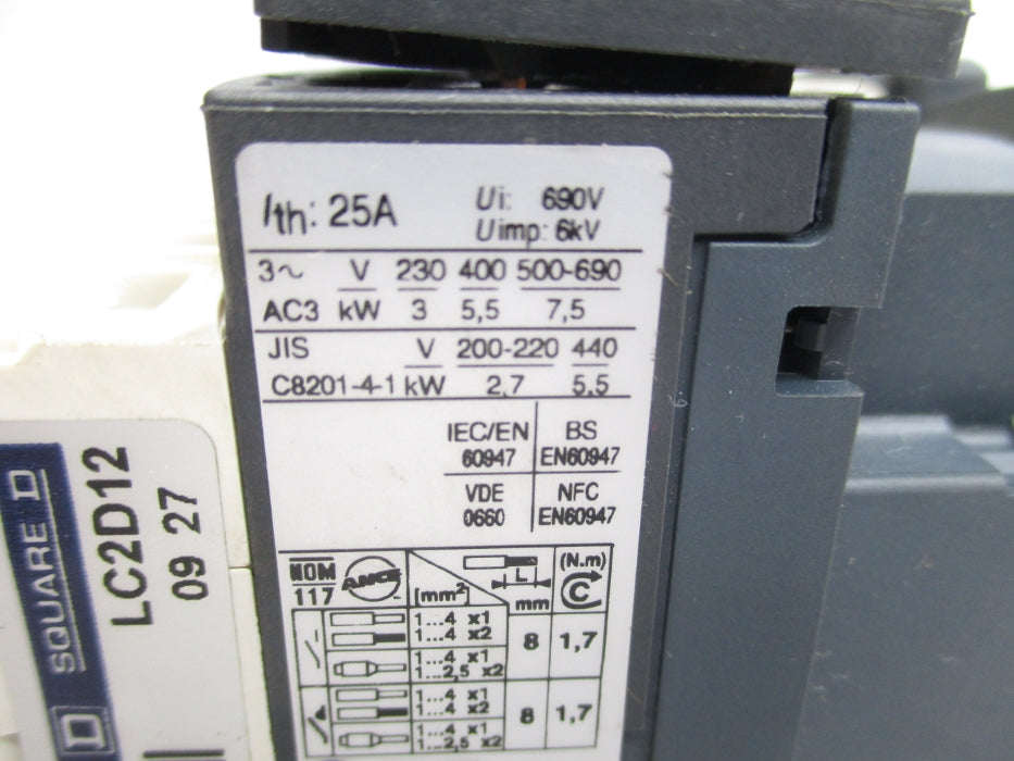 TELEMECANIQUE LC2D12F7 110V NSNP