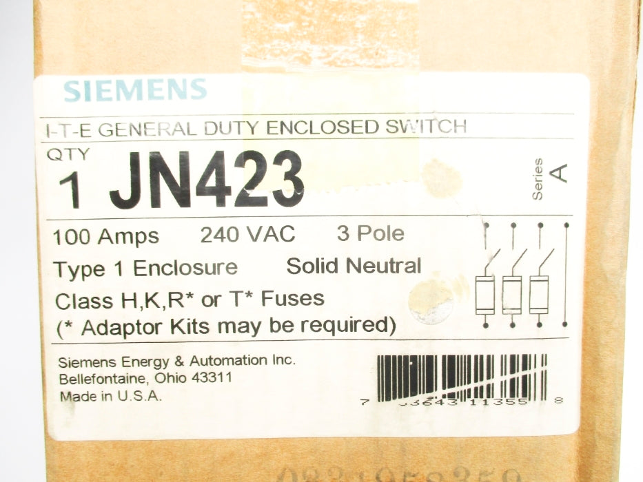 SIEMENS JN423 SER. A NSMP