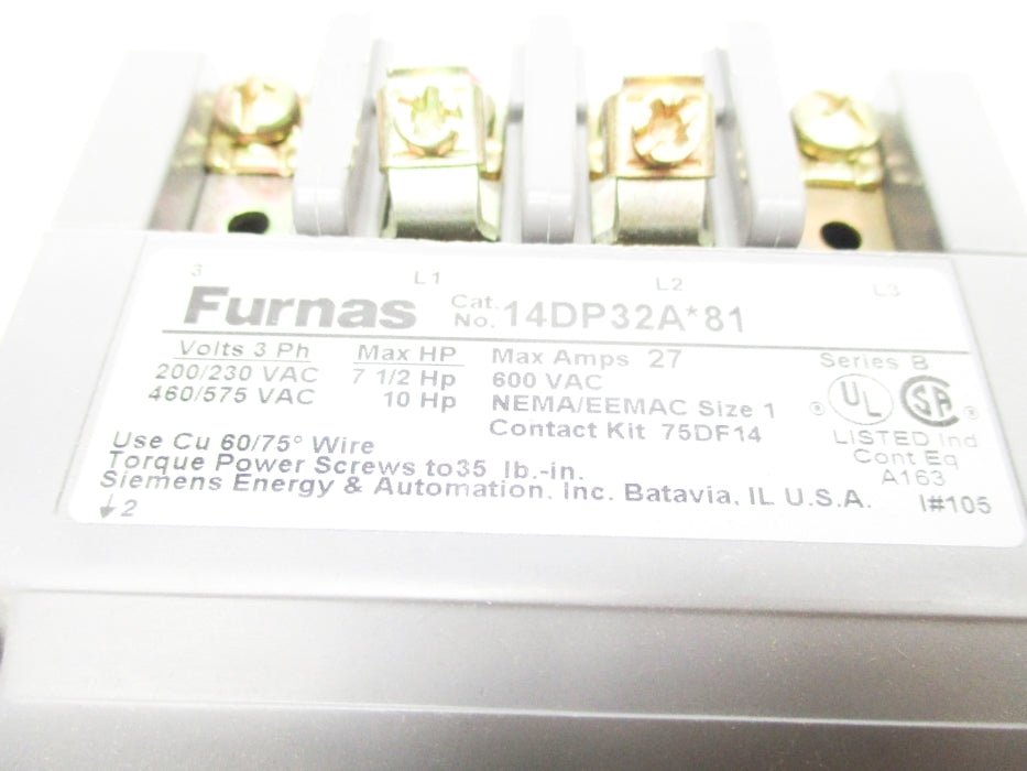 FURNAS 14DP32AF81 (AS PICTURED) SER. B NSMP
