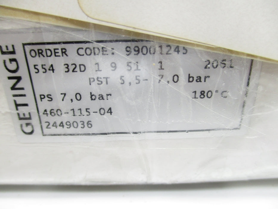 GETINGE 554/32/D195-1-1-A165 5.5-7.0BAR NSMP