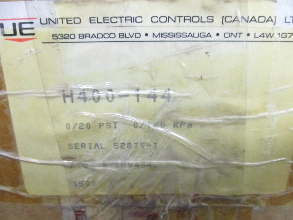 UNITED ELECTRIC H400-144 NSMP