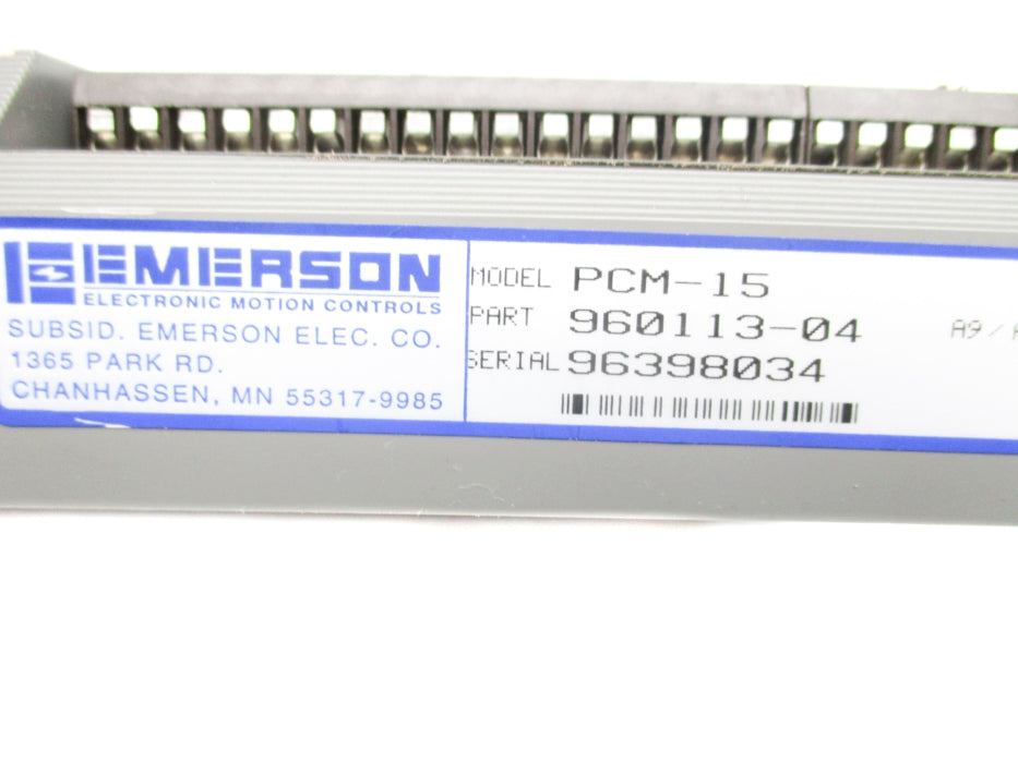 EMERSON PCM-15 960113-04 UNMP