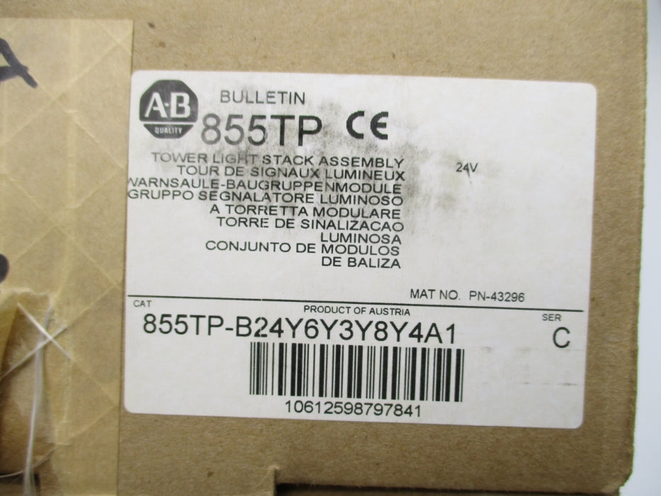 INDUSTRIAL SPARE PART 855TP-B24Y6Y3Y8Y4A1 SER. C (BR/WH) NSMP