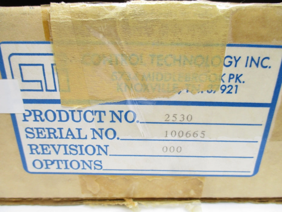 CONTROL TECHNOLOGIES 901F-2530 NSMP